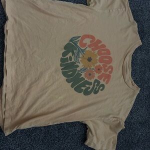American Eagle Outfitters Choose Kindness Tee - Tan
